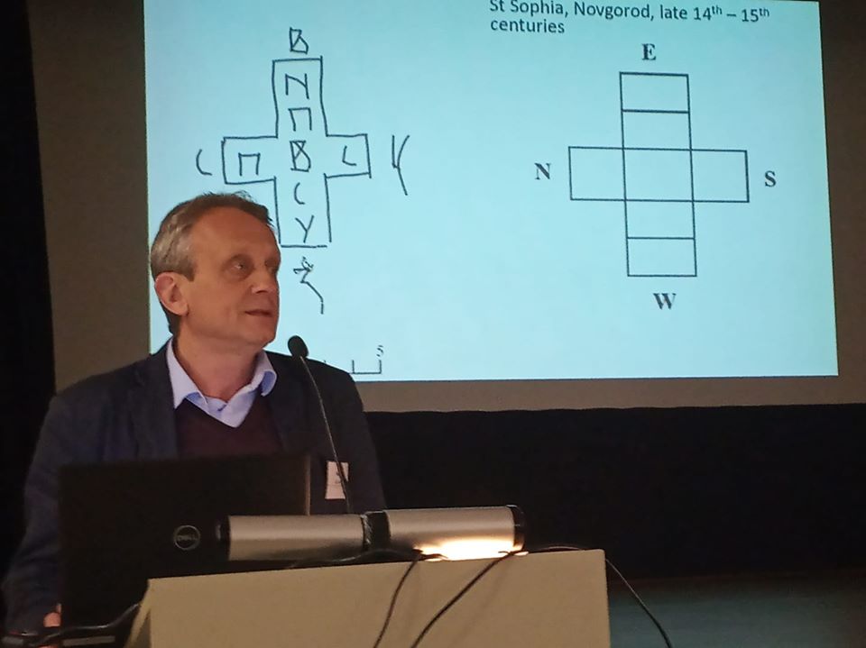 Иллюстрация к новости: Алексей Гиппиус на конференции в Кельнском университете