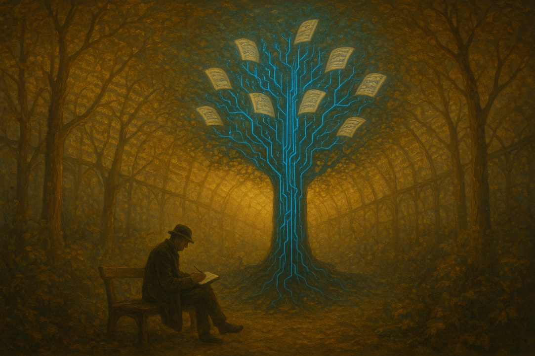 Иллюстрация к новости: ИИ: влияние на творческое письмо